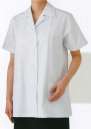 サカノ繊維 SKP337 女子半袖白衣綿 肌に優しい天然綿100％の着心地の良い白衣。