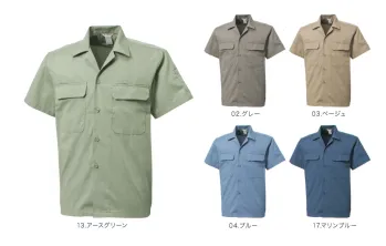 メンズワーキング 半袖シャツ 三愛 73 半袖シャツ 作業服JP