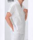 三愛 E8923M 男子半袖上衣（衿付） 環境に配慮したエコ素材の白衣が新登場しました。