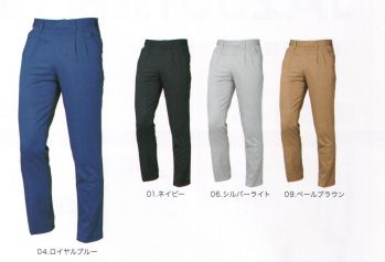 男女ペア パンツ（米式パンツ）スラックス 三愛 JA231 ツータックパンツ 作業服JP