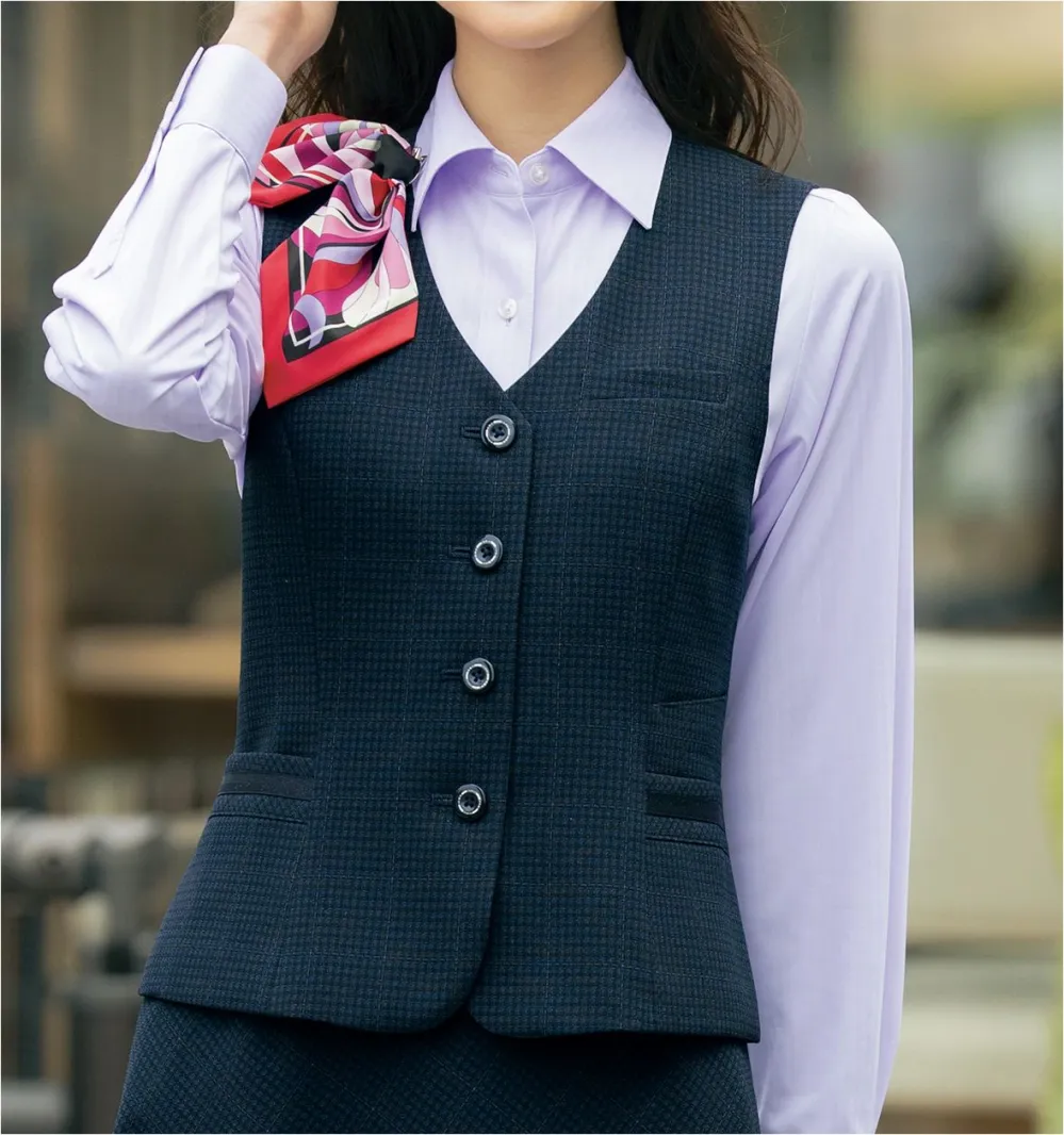 Selery S-04461 セロリー　ベスト　オールシーズン　事務服 事務服 制服 セロリー selery ベスト S-04461【オフィス制服の