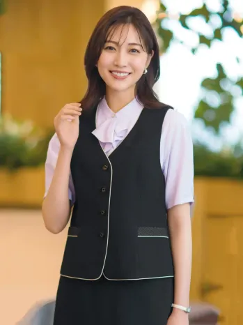 オフィスウェア ベスト セロリー S-04810 ベスト 事務服JP