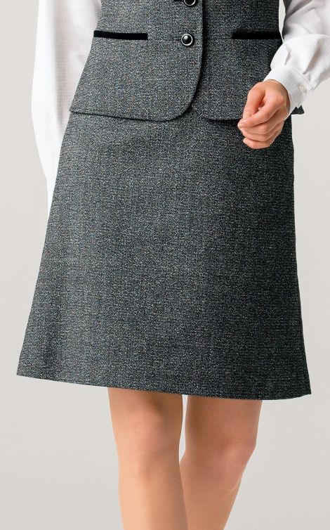 安値 魅せスカート ゆったりキレイ S-15740 セロリー クレッセ