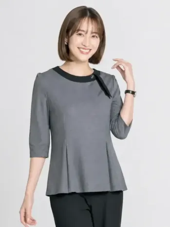 インフォメーション・ショールーム カットソー セロリー S-37350 プルオーバー 事務服JP