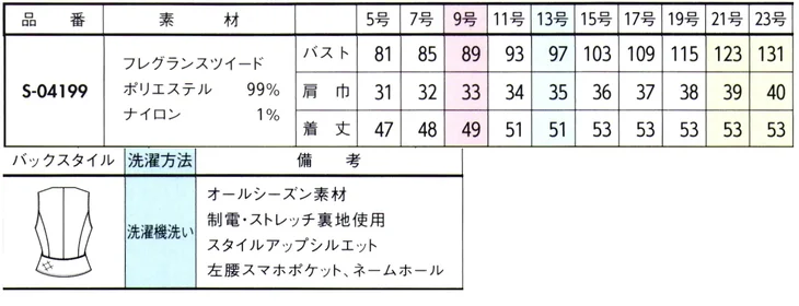 サイズ表