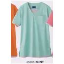 医療白衣com 介護衣 半袖シャツ アイフォリー 65385 チュニック（ユニセックス）