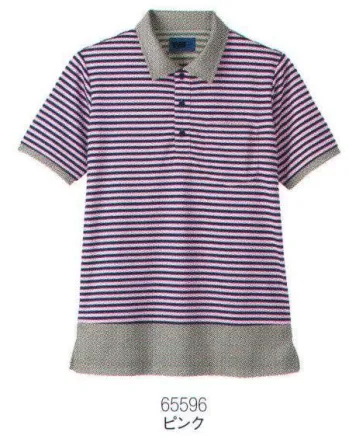 ビルメンテナンス・クリーニング 半袖ポロシャツ アイフォリー 65596 半袖ポロシャツ 作業服JP