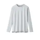 作業服JP 男女ペア 長袖シャツ アイフォリー 65669 長袖Tシャツ