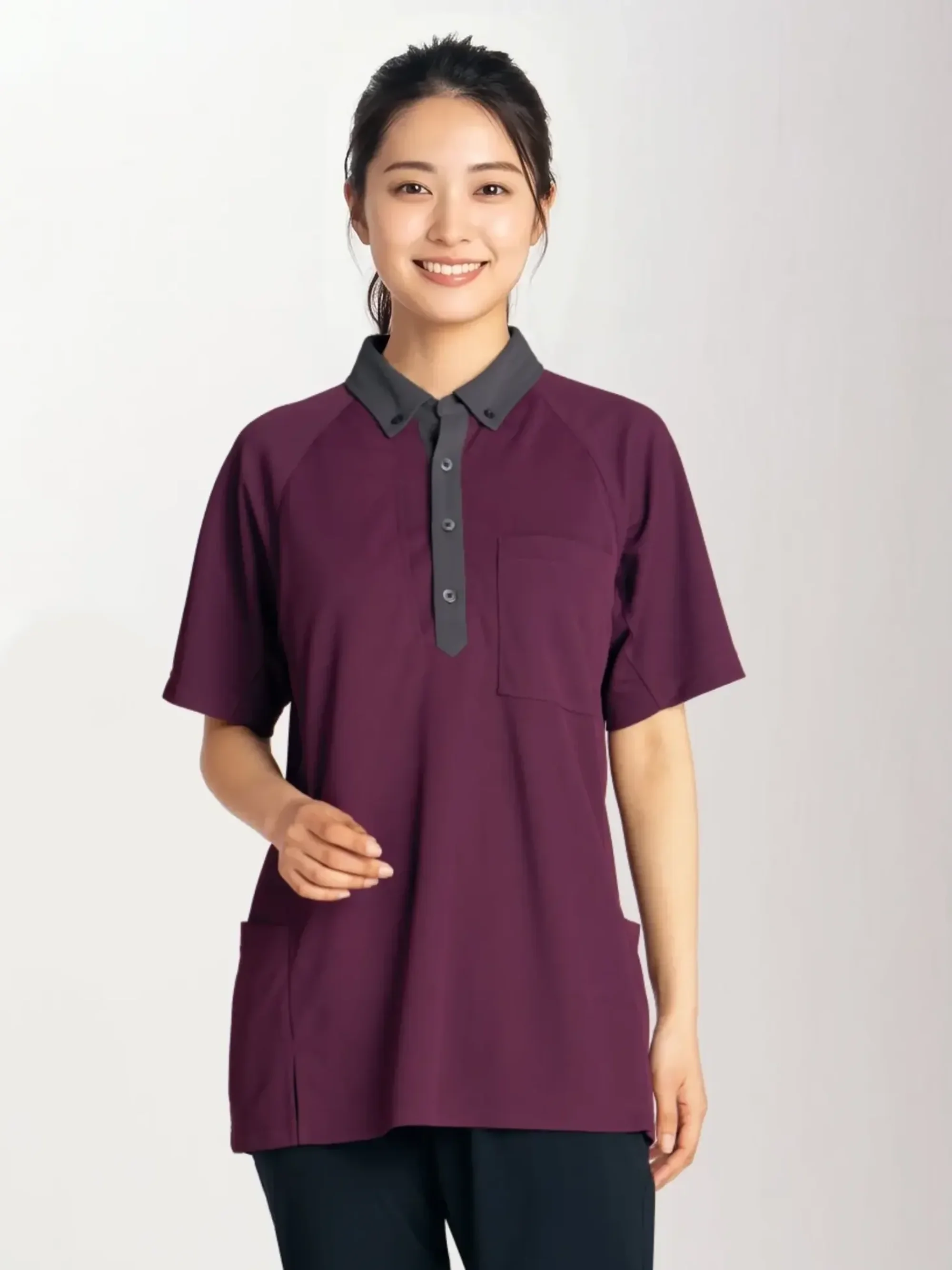 アイフォリー 65773 ロングポロシャツ