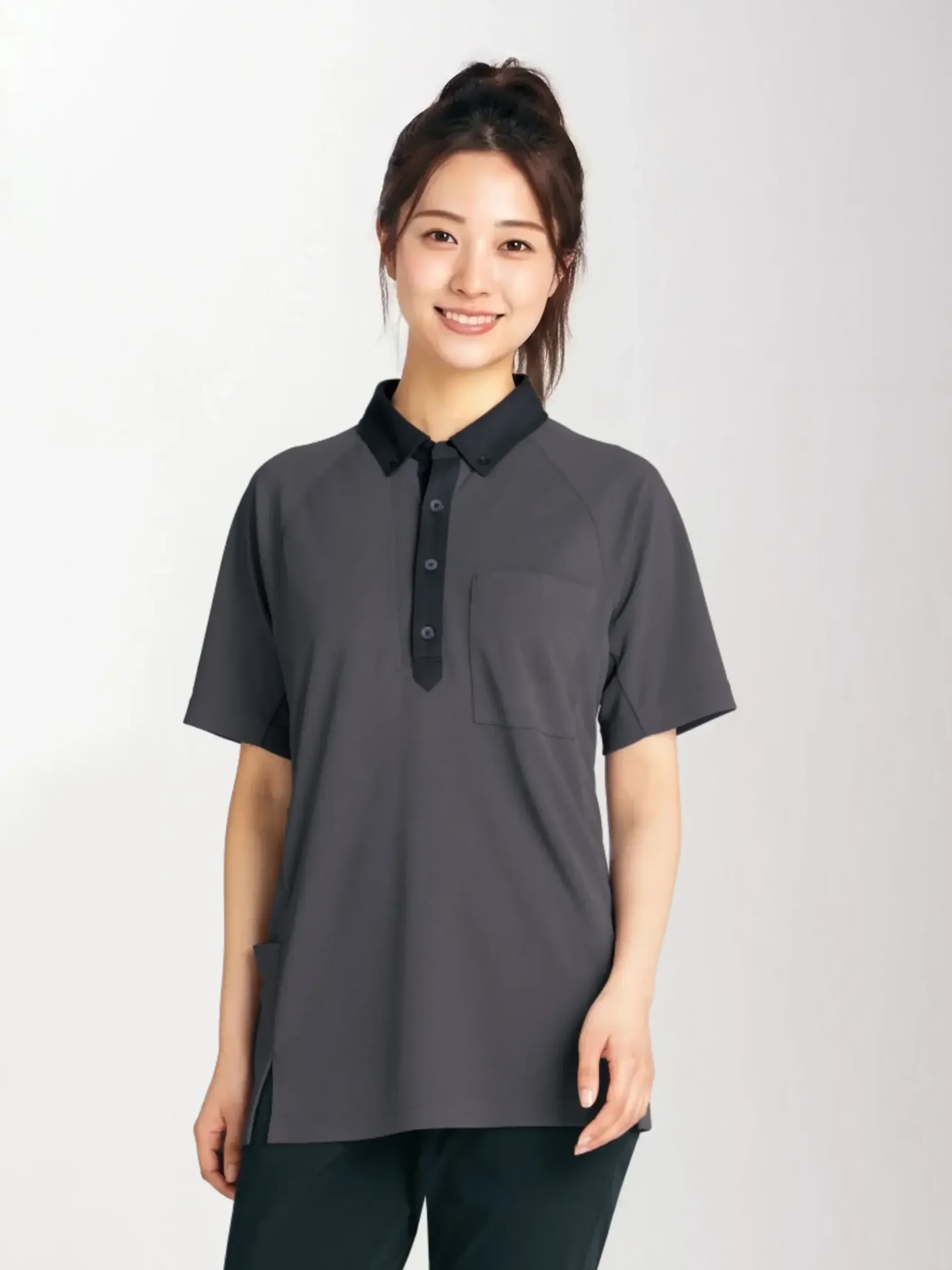 アイフォリー 65779 ロングポロシャツ