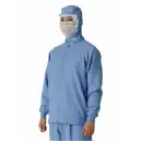 食品白衣jp 食品工場用 長袖白衣 国立 DL111B 男女兼用ブルゾン（ブルー）