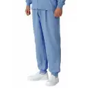 食品白衣jp 食品工場用 パンツ（米式パンツ）スラックス 国立 DL211B 男女兼用パンツ（ブルー）