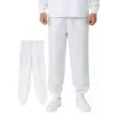 食品白衣jp 食品工場用 パンツ（米式パンツ）スラックス 国立 HG2101W 男性用パンツ（ホワイト）