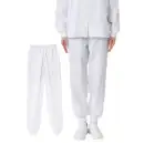 食品白衣jp 食品工場用 パンツ（米式パンツ）スラックス 国立 HG3101W 女性用パンツ（ホワイト）