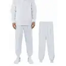 食品白衣jp 食品工場用 パンツ（米式パンツ）スラックス 国立 MM201 男女兼用パンツ（ホワイト）