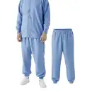 食品白衣jp 食品工場用 パンツ（米式パンツ）スラックス 国立 MM211 男女兼用パンツ（ブルー）