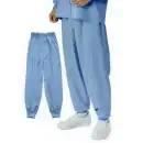 食品白衣jp 食品工場用 パンツ（米式パンツ）スラックス 国立 SD2101B 男女兼用パンツ（ブルー）