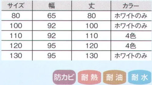 国立 VKAP Vカールイエプロン（ホワイト/10枚入） 超軽量のウレタンエプロン。Vカールイエプロン。表面に特殊フィルムを用いた防汚性、耐油性、耐熱性、耐久性の優れた性能を持つ超軽量ウレタンエプロンです。 揚げ、焼き、炊飯、茹で等、熱と油がある作業やトッピングラインでの作業に最適です。ポリプロピレンのヒモを使用。サイズラインナップも豊富。ヒモ取替え可能タイプ。  ■タフで強い！ハイテクDIMA“カールイ”。 ●軽量で耐久性抜群。特殊高分子設計ウレタンの使用により、耐摩耗性（外力）に対して、極めて強い抵抗性を有し、塗工膜比で従来ウレタンの3倍以上の耐久性があります。ジャングルテスト（70℃×90％ RH）の過酷な条件に対して、6週間以上の耐久性があります。通常ジャングル試験1週間は、1～1．5年の使用状況に相当致します。 ●優れた耐寒性・耐熱性。 -20℃でも塗膜物性の低下がほとんど見られず、しかも繰り返ししようにおける疲労強度は、通常レザーの3倍以上です。通常レザーより、特殊高分子設計ウレタンであり、防融試験評価にてVカールイは240℃×5秒でも穴は開きません。  ●優れた防汚性・防カビ性。Vカールイは、表面に特殊フィルムを用いることで汚れがつきにくく、落ちやすいのが特長です。また、食品添加物適合防カビ剤を使用しており、カビに強く、安全でクリーンな職場づくりにお役に立ちます。 ■ユーザー様の声。 ◎衛生的。特殊フィルムで汚れ落ち抜群。  ◎耐久性。ヒビ割れしにくい。  ◎安全性。熱湯で丸まらない。  ◎快適性。軽量で動きやすい。  ※この商品は、ご注文後のキャンセル・返品・交換ができませんので、ご注意下さいませ。※なお、この商品のお支払方法は、先振込（代金引換以外）にて承り、ご入金確認後の手配となります。 サイズ／スペック