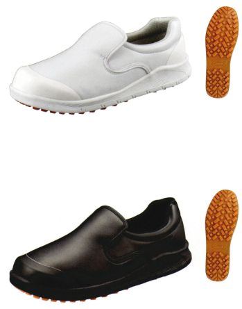 シモン SC117-A 厨房靴（先芯なし） 食品加工・厨房用として食品クズで目詰まりしにくく、清潔を保つ靴底を採用。●耐滑性に優れる●油による劣化が少ない靴底●クッション性があり歩きやすいEVAミッドソール●女性用としても使用できるスモールサイズ有※本製品はJSAA規格品ではありませんので、つま先を保護する性能は有していません。※他サイズは「SC117-B」に掲載しております。※この商品はご注文後のキャンセル、返品及び交換は出来ませんのでご注意下さい。※なお、この商品のお支払方法は、先振込(代金引換以外)にて承り、ご入金確認後の手配となります。