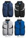 シンメン 05592 ネオEUROスタイルベスト（ファン・バッテリー・アイス別売） S-AIR ネオEUROスタイルベスト身体ダメージに直結する赤外線・紫外線をケアした素材と首回りなど3か所の保冷剤ポケットで熱中症対策する実用性抜群でエッジモチーフが斬新なEUROスタイル特徴・肌ダメージ軽減する遮熱・UVカット(UPF50+)・ベストは両脇エアダクト含め5つのアイスポケット・首周り全体からの風抜けを重視した快適ワイドネック仕様・品番:05592・品名:ネオEUROスタイルベスト・重量（Lサイズ）:約270g★体感温度の上昇を抑え、衣服内の温度・環境を快適に保つ、保冷剤を身体にフィットさせるアイスベスト（品番053/057）との併用がおすすめです。※本製品は衣類のみの販売となります。ご使用の際には、別売りのファン・バッテリー・FROZEY専用アイス(品番056)、FROZEY専用ネックアイス(品番052)をお買い求めのうえ、装着してご使用ください。
