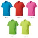 シンメン 703-B 吸汗速乾半袖ポロシャツ 発色性に優れた東レ糸使用素材。