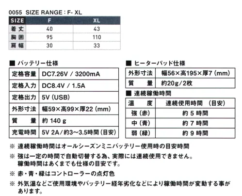 シンメン 0054 S-HEAT ストレッチインナーベスト フルセット ストレッチ素材で違和感なく首と背中部分をフィットさせ、あらゆるアウターで利用できるコンパクト設計のS-HEAT対応インナーベスト。※この商品はご注文後のキャンセル、返品及び交換は出来ませんのでご注意下さい。※なお、この商品のお支払方法は、先振込（代金引換以外）にて承り、ご入金確認後の手配となります。■セット内容・SH-100 S-HEAT マルチヒーターフルセット（S-HEATマルチヒーター×2枚、S-POWERオールシーズンミニバッテリー、S-HEATマルチヒーター専用二股コード、S-POWER充電アダプター）・0055 S-HEAT ストレッチインナーベスト※ベスト単品での販売はしておりません。S-HEAT DESIGNATED WEAR最先端モジュールがコンパクト仕様と抜群の温感を両立させたINNOVATION HEATER WEAR【コンパクト仕様】●POINT1.マルチコンパクトヒートパッド熱伝導率、遠赤外線変換率、省エネ性能に優れた先端素材を使用した2枚の専用バッドを使用。●POINT2.1分でできる簡単な取付シンプルな構造で初回でも1分程度でモジュールの取付が可能、洗濯時の取外しも簡単4ステップで楽々●POINT3.専用軽量バッテリー省エネだからこそバッテリーをコンパクトに。軽量バッテリーで日中十分に温感が持続●POINT4.コードバインダーサイズ毎に余りが出るコードをボタン付バインダーを使い、脇下にコンパクトにまとめることが可能。着用時の違和感や干渉を軽減（除 01920）【抜群の温感】●POINT1.驚異のスピード加熱気付いたら温かいではなく、温感を実感できる温度までパッドを短時間で加熱●POINT2.衿裏バッドポケット温感を感じやすい首裏がダイレクトに温まる場所にパッドポケットを配置、着た瞬間に温かさを実感できる構造●POINT3.適温をキープするインバータ機能体が温感を感じた後は、心地よい温度まで自動で設定温度を下げ、最適な温感を安定的にキープ●POINT4.体の芯まで温かく優れた交換効率で遠赤外線が放出されることで、コンパクトなパッドでも体全体に温感が波及 サイズ／スペック