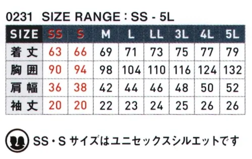 シンメン 0231 マルチテックECOポロシャツ ハリコシがあるのにやわらかく体にフィットする新感覚の着心地と使い勝手・機能性を極めた新時代のハイスペックガーメンツ(SDG's配慮型商品)。吸汗速乾や」UVカット等機能性に優れ、柔らかい着心地でも型崩れしにくい。植物由来のポリエステルを一部採用全方向超ストレッチで抜群の着心地とUVカット等も兼備したワーク最適新素材。※「SS・Sサイズ」は、ユニセックスシルエットです。 サイズ／スペック