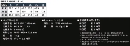 シンメン 03100 S-HEAT テックスタイルベストフルセット テック感を感じさせるデザインとフィット感を重視したスタイルでアウター・インナーどちらでも様々なシーンで使えるマルチスポーティベスト。●タフな軽量マイクロリップ軽量感を重視しつつ、タフさにも配慮したマイクロリップにグラフィックを乗せることで奥行きのあるカラーを実現、脇はストレッチ素材を組み合わせフィット感を確保。■セット内容・SH-100 S-HEAT マルチヒーターフルセット（S-HEATマルチヒーター×2枚、S-POWERオールシーズンミニバッテリー、S-HEATマルチヒーター専用二股コード、S-POWER充電アダプター）・03091 S-HEAT テックスタイルベスト※ベスト単品での販売はしておりません。※この商品はご注文後のキャンセル、返品及び交換は出来ませんのでご注意下さい。※なお、この商品のお支払方法は、先振込（代金引換以外）にて承り、ご入金確認後の手配となります。>【コンパクト仕様】●POINT1.マルチコンパクトヒートパッド熱伝導率、遠赤外線変換率、省エネ性能に優れた先端素材を使用した2枚の専用バッドを使用。●POINT2.1分でできる簡単な取付シンプルな構造で初回でも1分程度でモジュールの取付が可能、洗濯時の取外しも簡単4ステップで楽々●POINT3.専用軽量バッテリー省エネだからこそバッテリーをコンパクトに。軽量バッテリーで日中十分に温感が持続●POINT4.コードバインダーサイズ毎に余りが出るコードをボタン付バインダーを使い、脇下にコンパクトにまとめることが可能。着用時の違和感や干渉を軽減（除 01920）【抜群の温感】●POINT1.驚異のスピード加熱気付いたら温かいではなく、温感を実感できる温度までパッドを短時間で加熱●POINT2.衿裏バッドポケット温感を感じやすい首裏がダイレクトに温まる場所にパッドポケットを配置、着た瞬間に温かさを実感できる構造●POINT3.適温をキープするインバータ機能体が温感を感じた後は、心地よい温度まで自動で設定温度を下げ、最適な温感を安定的にキープ●POINT4.体の芯まで温かく優れた交換効率で遠赤外線が放出されることで、コンパクトなパッドでも体全体に温感が波及 サイズ／スペック