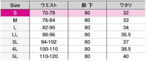 シンメン 06642 4WAYストレッチカーゴ サイズ／スペック