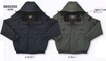 メンズワーキング 防寒ジャケット（ブルゾン・ジャンパー） サンエス BO30250 エコ防水防寒ブルゾン 作業服JP