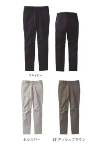 サンエス SPT12434 パンツ SPT12434 パンツ軽量・高通気・ストレッチ素材で快適な着心地を実現し、SDGsの8つのゴール達成に貢献した製品です。ポリエステル65％・綿35％の素材構成で、機能性と社会的責任を両立しています。特徴・突起物を極力表に出さない仕様で、傷つきや引っかかりを軽減・再生PETを使用した環境に優しい素材で持続可能な社会に貢献・エコマーク認定商品で環境負荷を低減・高ストレッチ性を備えた素材で、拘束感なく動きやすい設計・高通気性で蒸れにくく、さらりとした着用感を維持・JIS-T8118適合の帯電防止機能で安全性を確保・膝裏の反射テープで夜間の視認性を向上仕様・商品:SPT12434・素材:エコストレッチアゼック（ポリエステル65％・綿35％）・サイズ:SS、S、M、L、LL、3L、4L、5L、6L（SS・Sはユニセックスサイズ、6Lはキングサイズ）・カラー:3.ネイビー、6.シルバー、29.アッシュブラウン・フロントファスナー:金属・ボタン:プラスチック・環境配慮:エコマーク認定商品、SDGs 8つのゴール達成に貢献