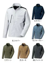 サンエス SPT22501 長袖ブルゾン SPT22501 長袖ブルゾンフッ素フリーの防汚加工と、軽やかに伸びるエコストレッチツイル素材を採用したジャケットです。油汚れや水をはじき、ストレスフリーな着心地で一日中快適に過ごせます。特徴・人にも環境にもやさしいフッ素フリーの防汚加工 STAIN MAGICで油や水をはじく・伸縮性と回復性を兼備した丈夫なストレッチ素材・軽量かつソフトな着心地で長時間の作業も快適・帯電防止 JIS T8118適合素材で静電気を抑える・ファスナーポケットやペン差しなど多ポケット設計で実用性も兼備仕様・品番:SPT22501・カラー:3.ネイビー、4.ブルーグレー、6.シルバー、7.グリーン、21.カーキ、69.チャコール・サイズ:SS・S・M・L・LL・3L・4L・5L・6L（SS・Sはユニセックスサイズ、6Lはキングサイズ）