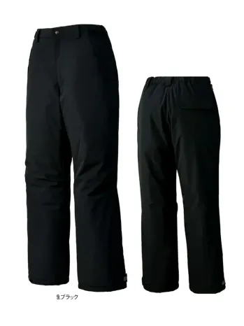 サンエス SPT32505 防水防寒パンツ SPOT LIGHT SPT32505 防水防寒パンツ厳冬の現場やアウトドアでも頼れるSPOT LIGHTシリーズの防水防寒パンツ。耐水圧10,000mm・透湿性20,000g/m²/24hの高機能素材を採用し、雨や雪をしっかり防ぎながら内部の蒸れを軽減。高い保温性と動きやすさを両立させた冬の必需品です。特徴・大雨や雪に耐える耐水圧10,000mmの防水性能・高い透湿性20,000g/m²/24hでムレを軽減し快適性を維持・中綿入りで優れた保温効果を発揮・丈夫なストレッチクロス素材で動きやすさ抜群・裾部分に調整タブ付きでフィット感を調整可能・JIS-T8118適合商品で信頼性の高い安全性を実現仕様・品番:SPT32505・カラー:9.ブラック・サイズ:SS・S・M・L・LL・3L・4L・5L・6L(3S・SS・Sはユニセックスサイズ、6Lはキングサイズ)