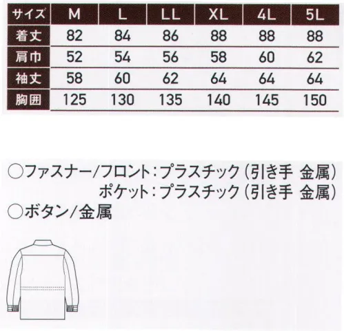 サンエス BO30551 防寒コート 撥水加工した防寒ブルゾン＆コート。帯電防止素材を採用し、多様なワークをサポート。※海外生地、海外染色の為、若干色ブレが発生することがあります。※この商品の旧品番は BC30551 です。 サイズ／スペック