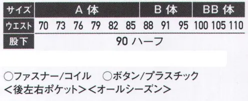 サンエス AM6440 メンズツータックパンツ 幅広い場面に対応するスタンダードなアイテム。シンプルなデザインが導くフォーマルなスタイル。変わらない素晴らしさを実感。※在庫限りで終了 サイズ／スペック