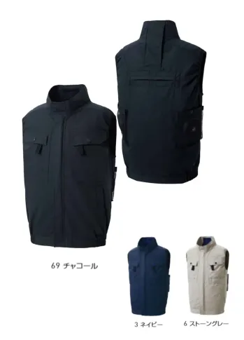 男女ペア ベスト FZN 空調風神服 KF92490G フルハーネス用ベスト（ファン・バッテリー別売） 作業服JP