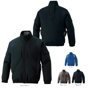 空調風神服 KF96021 チタン加工長袖ブルゾン（ファン・バッテリー別売）