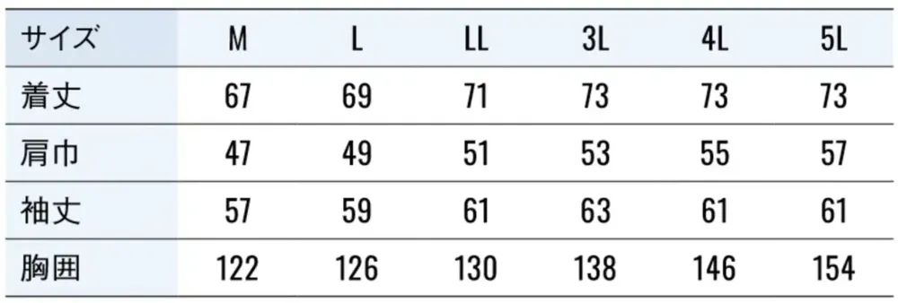 空調風神服 KF92641 クールフィルター長袖ブルゾン（クールフィルター別売） サイズ・スペック