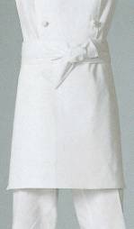 厨房・調理・売店用白衣エプロンA-68 