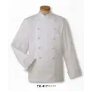 食品白衣jp 厨房・調理・売店用白衣 長袖コックコート サーヴォ TC-417 Oコックコート