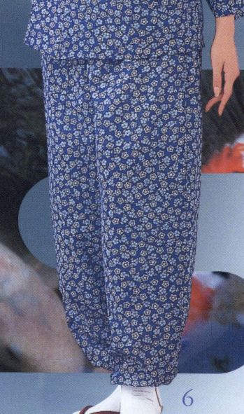サーヴォ K-3719 ズボン（紗袖小花文様） すべては最上級のおもてなしのために。茶衣着に彩り豊かな着こなしを。