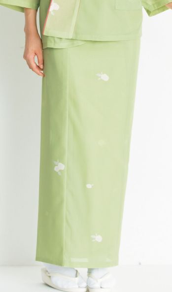 ジャパニーズ スカート サーヴォ SODL-1861-H1 茶衣着スカート（夏椿絽小紋） サービスユニフォームCOM