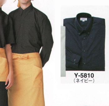 サーヴォ Y-5810 長袖シャツ 幅広いワークシーンに映える、定番のベーシックシャツ。