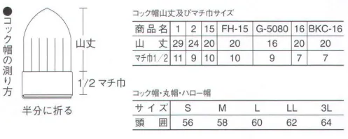 サーヴォ 1 チーフ帽 調理場のプロたちを快適にサポート。 サイズ／スペック