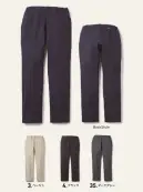 桑和 U7712-09 スラックス（ノータック、脇ゴム）