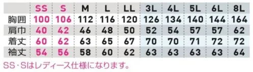 桑和 964 長袖ブルゾン(反射材付き) 高視認性・幅広いサイズが特徴のブルゾンです。【特長】・レディースサイズ対応。ほか8Lまでの大きいサイズも展開。※3Lからは価格が変わります。・信頼の日本製サマー裏綿を使用・優れた制電性JIS T8118規格適合商品・高視認性背中に反射パイピング、腕に反射テープを使用しています。・生地裏側の肌離れが良くベタつきにくい・不快なニオイを軽減するデオドラントテープ付き★色名の()は配色です。 サイズ／スペック