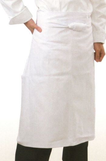 厨房・調理・売店用白衣 エプロン シーズン 77016 腰下調理前掛け 食品白衣jp