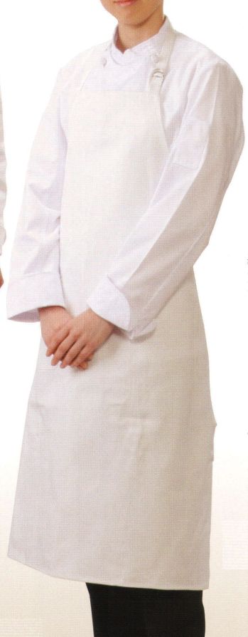 厨房・調理・売店用白衣 エプロン シーズン 7910 胸当て調理前掛け 食品白衣jp