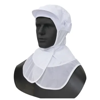 食品工場用 キャップ・帽子 シーズン DBP6710 吸汗速乾ケープ頭巾 ホワイト 食品白衣jp