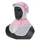 食品白衣jp 食品工場用 キャップ・帽子 シーズン DBP6712 吸汗速乾ケープ頭巾 ピンク